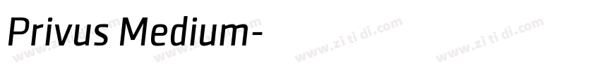 Privus Medium字体转换